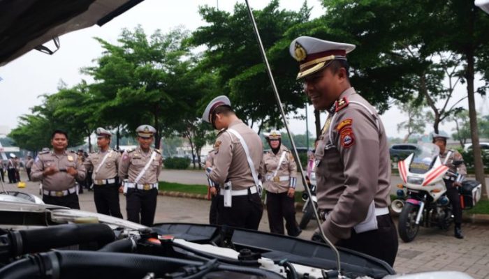 Satlantas Polresta Tangerang Periksa Kendaraan dan Personel