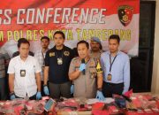 Sembilan Senpi dan Ratusan Butir Peluru Tajam Ilegal Diamankan Polresta Tangerang