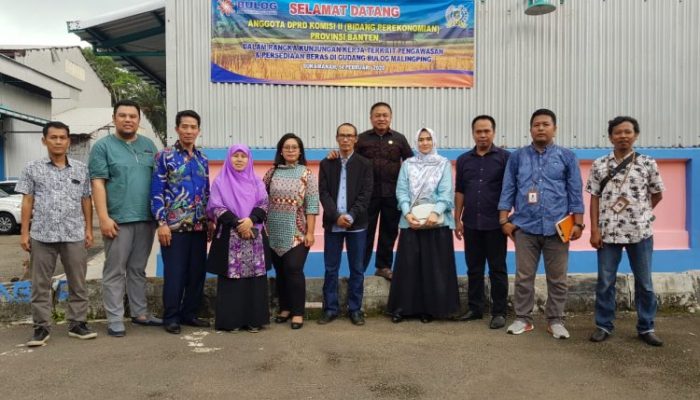 Awasi Ketersediaan Beras, Komisi II DPRD Banten Kunjungi Gudang Bulog Malingping