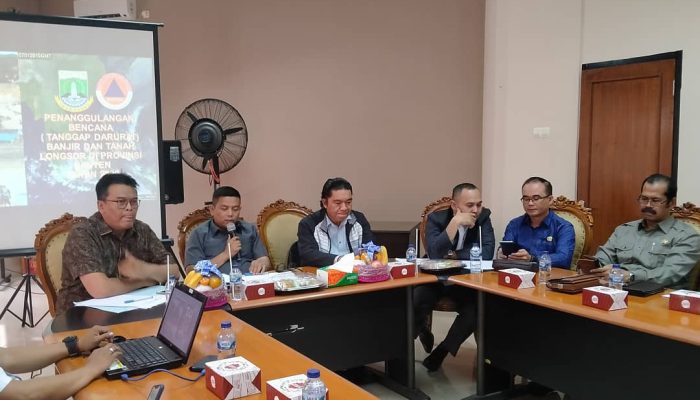 Gelar Rakor Penanggulangan Bencana, DPRD Banten Desak Pembentukan Pusat Data Terpadu