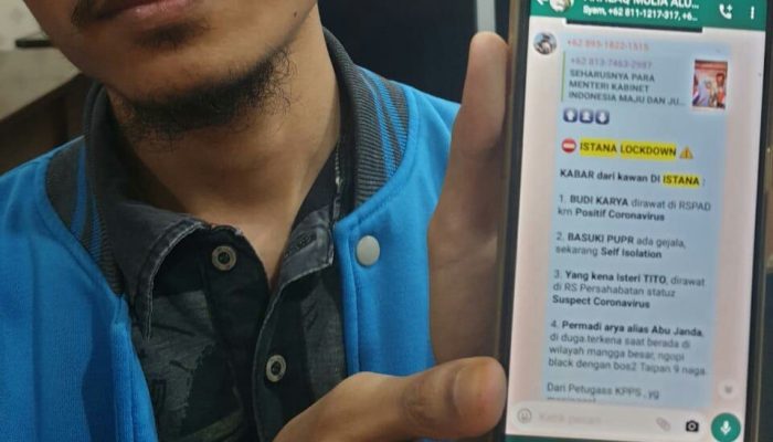 Diduga Penyebar Hoax Virus Corona Diamankan Polisi