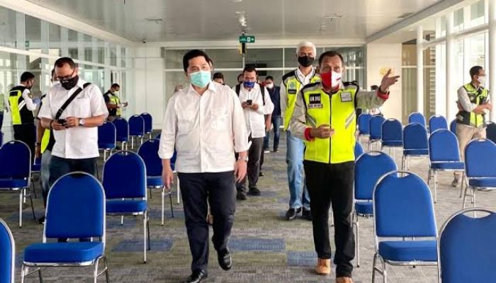 Menteri BUMN apresiasi pembatasan perjalanan di Bandara Semarang