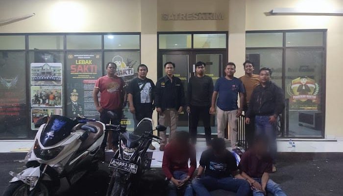 Satreskrim Polres Lebak Bekuk Komplotan Pelaku  Gembos Ban dan Pecah Kaca