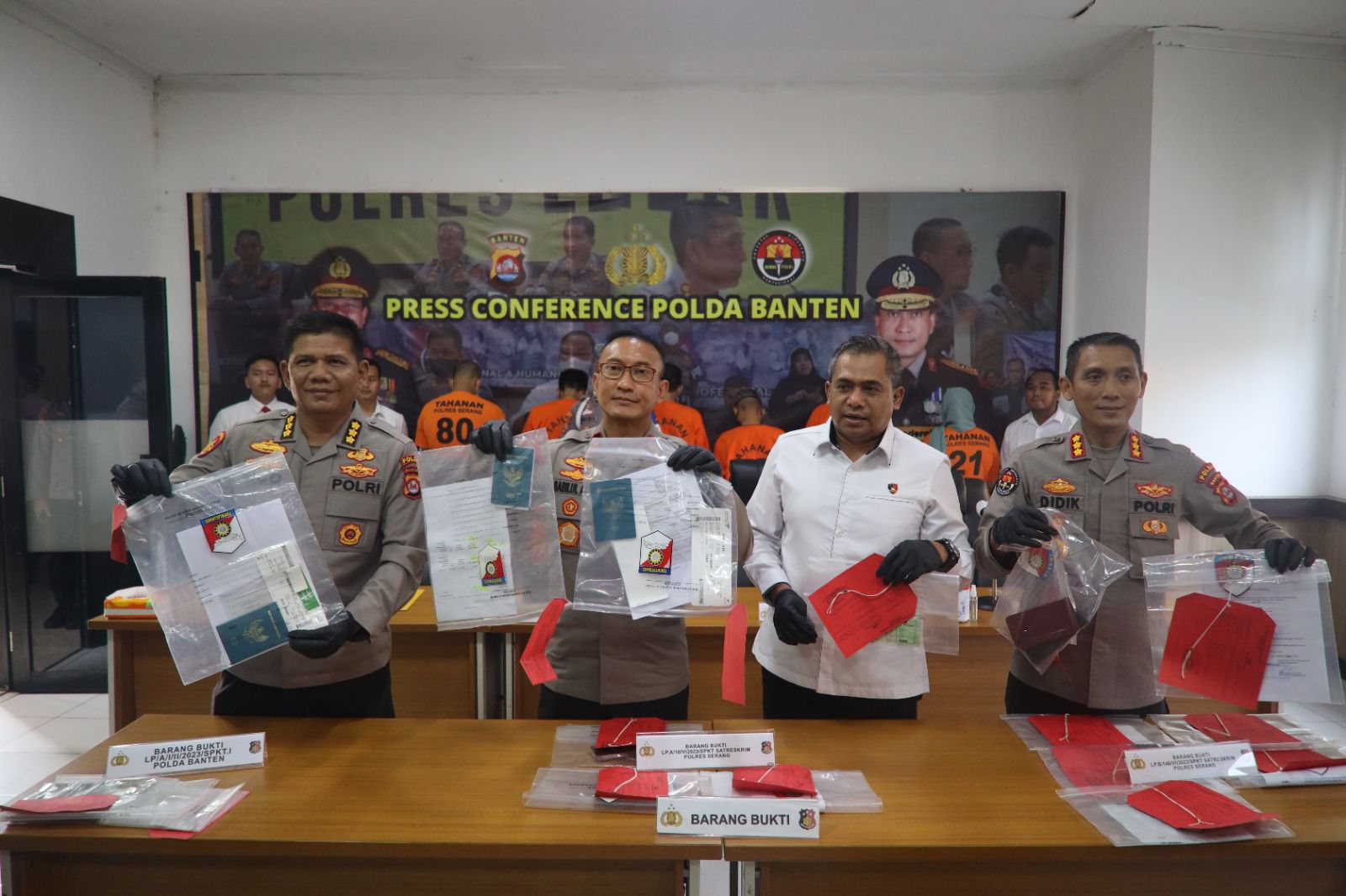 Polda Banten Tangkap Tujuh Pelaku  Penyalur Pekerja Migran Indonesia Ilegal