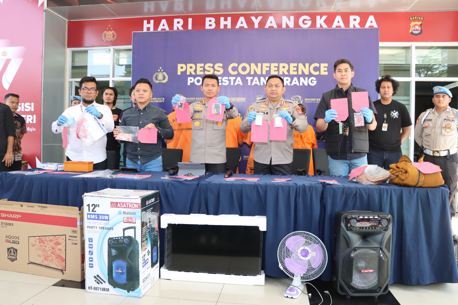 Satreskrim Polresta Tangerang Bekuk 4 Orang Pelaku Ganjal ATM