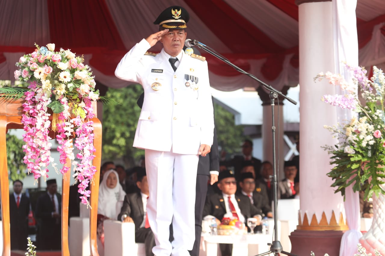 Peringati HUT RI Ke-78 Pemkot Serang Gelar Upacara Pengibaran Bendera