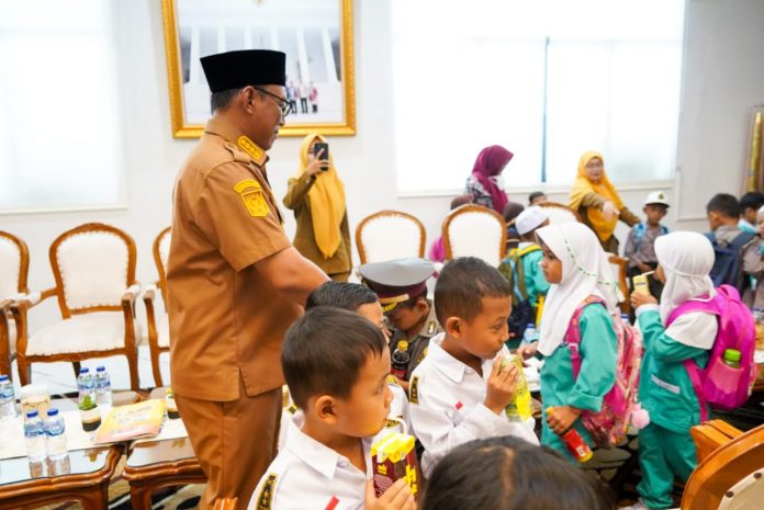 Ratusan Anak PAUD Kunjungi Kantor Walikota Cilegon