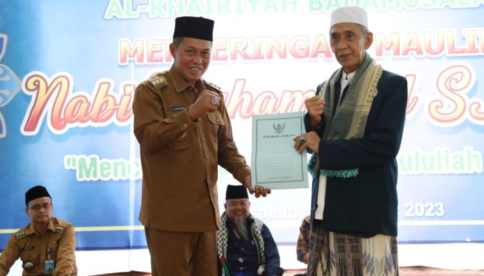 Walikota Serang bersama Wakil MPR RI Hadir Peringatan Maulid Nabi Muhammad SAW