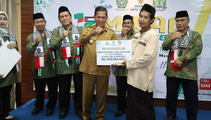 Milad BAZNAS Kota Serang  ke-13 Syafrudin Ingat  Zakat dan Sedekah Sudah ada Wadahnya.