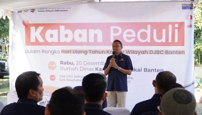 Peduli Lingkungan Sekitar, Bea Cukai Banten Memberikan Layanan Kesehatan Gratis