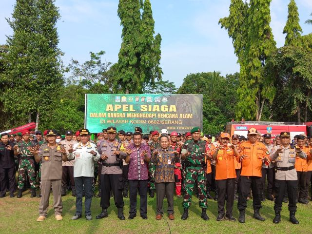 Pj. Walikota Serang Ikuti Apel Kesiapsiagaan Bencana Alam