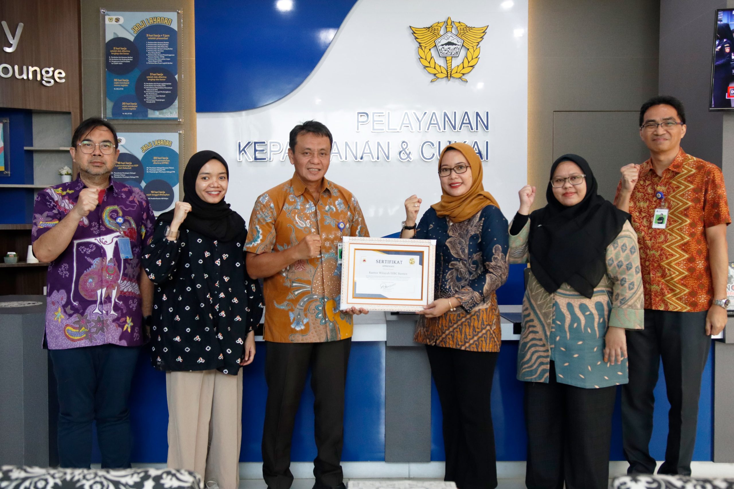 Bea Cukai Banten Kembali Terima Penghargaan atas Pelayanan Fasilitas Kepabeanan