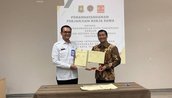 Pertama di Indonesia, PT HINO Tandatangani Kerjasama Uji KIR dengan Dishub Kota Tangerang