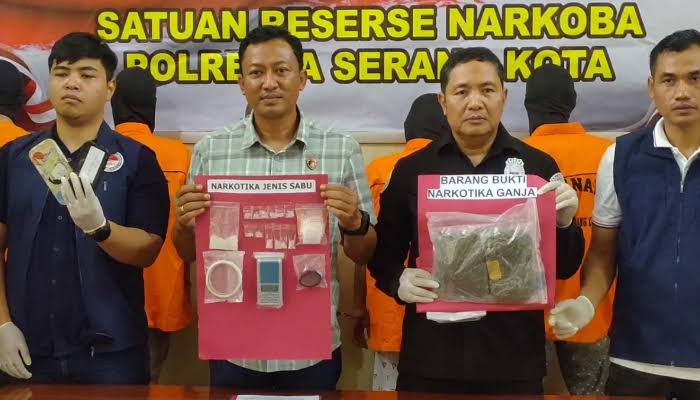 Polresta Serang Kota Ringkus Enam Pelaku Pengedar Narkoba