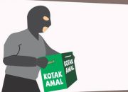 Terpergok Mencuri Kotak Amal di Masjid Warga Desa Cisait Babak Belur Dihakimi Masa