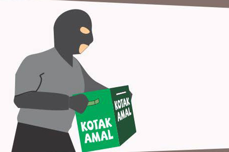 Terpergok Mencuri Kotak Amal di Masjid Warga Desa Cisait Babak Belur Dihakimi Masa
