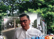 Apel Gabungan Penertiban Alat Peraga Sosialisasi Jelang Pemilu Serentak 2024 di Lapangan Satpol PP Kec. Setu