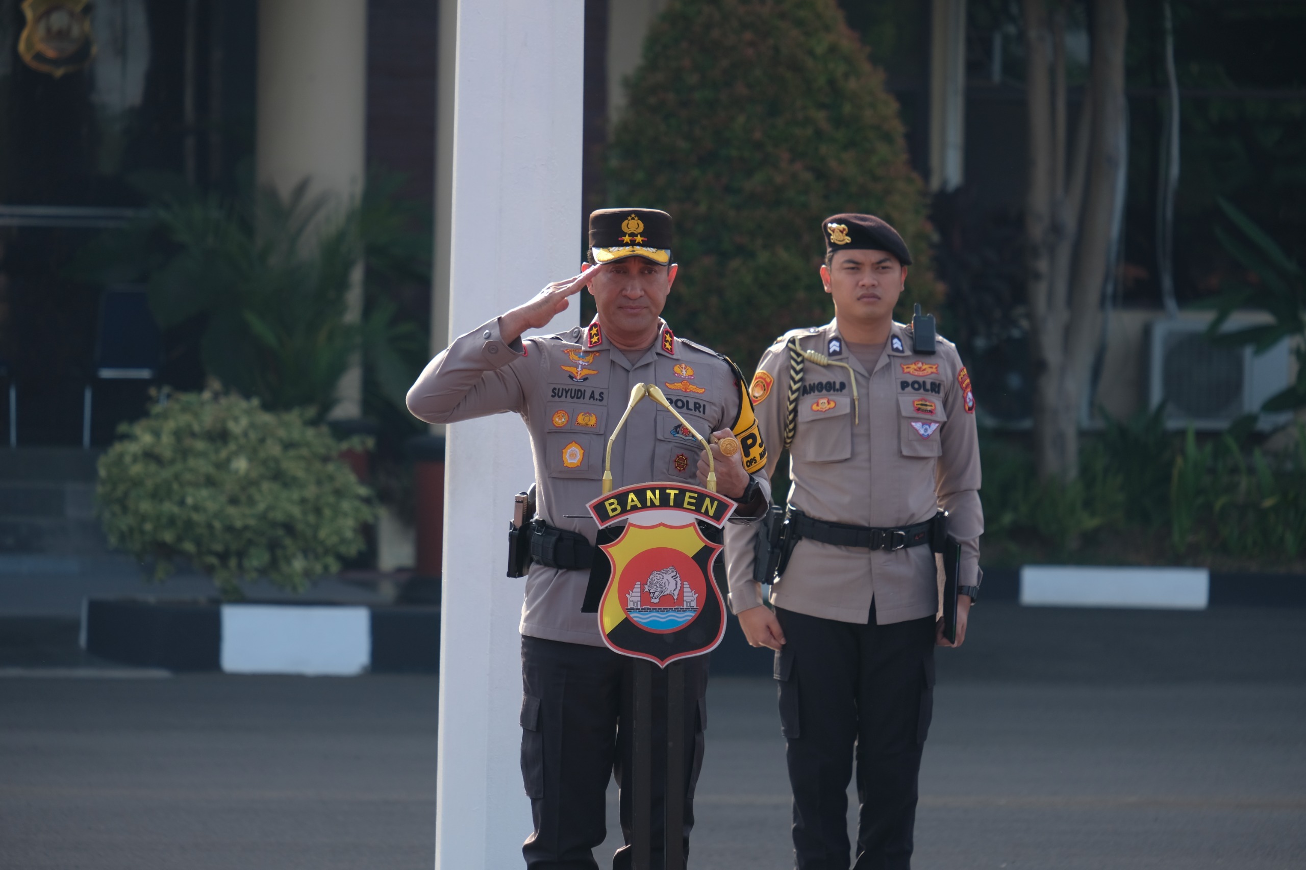 Kapolda Banten Pimpin Apel Kesiapsiagaan Pengamanan Pelantikan Presiden dan Wakil Presiden Terpilih 2024