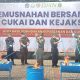 Bea Cukai Banten Musnahkan Barang Hasil Penindakan Kepabean dan Cukai Senilai 52,1 Miliar