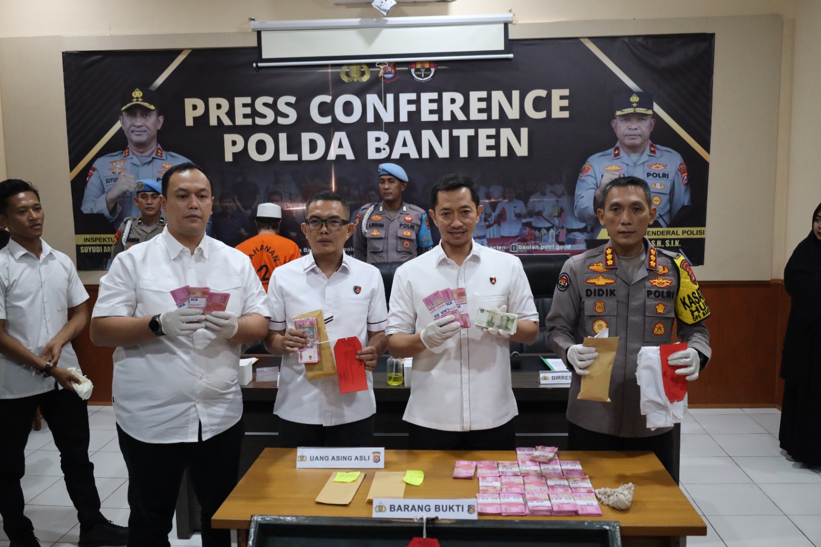 Ditreskrimum Polda Banten Amankan Pelaku Pengedar Uang Palsu Berdalih Gandakan Uang