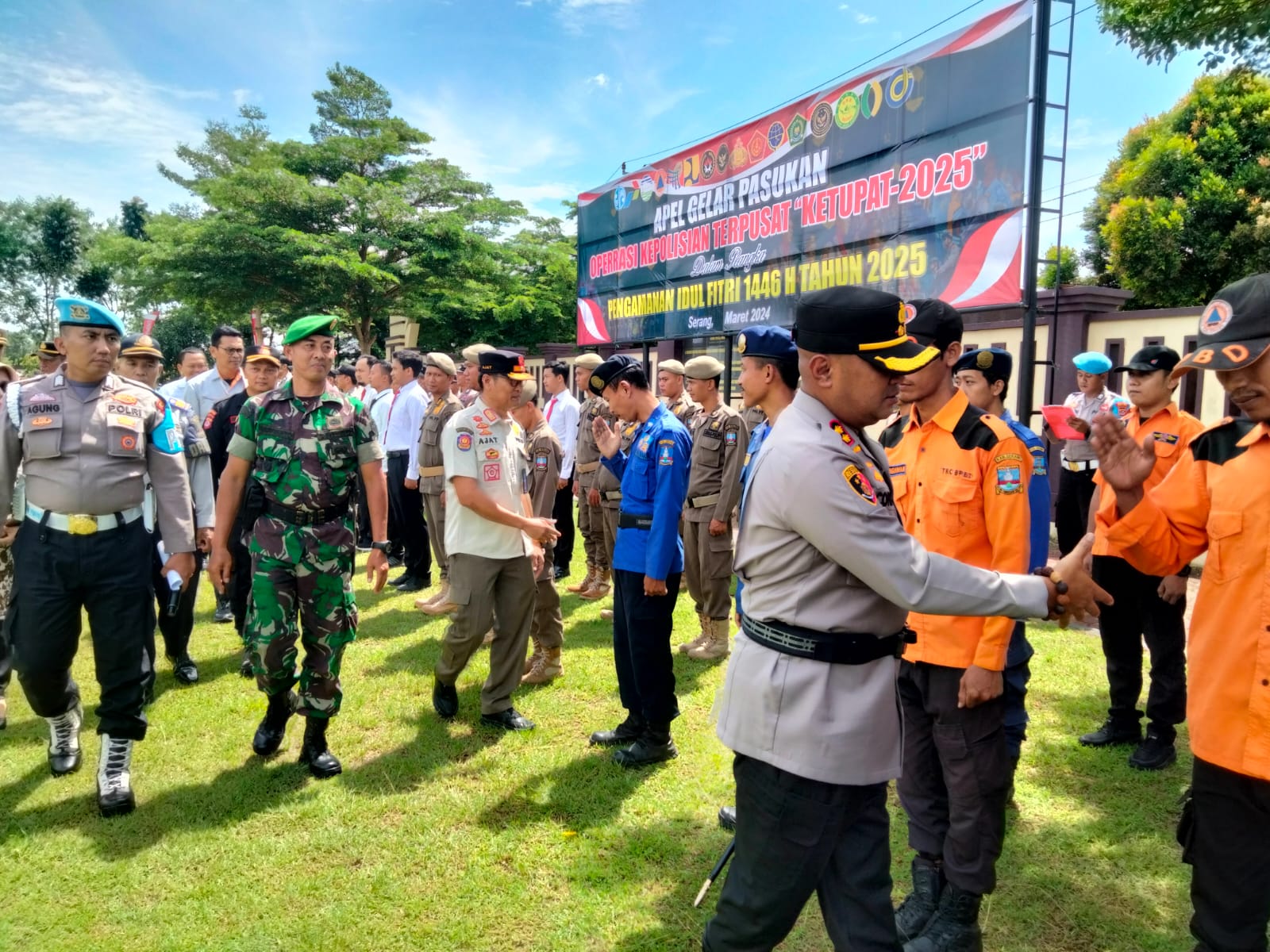 Polres Seranf Gelar Apel Pasukan Ketupat 2025