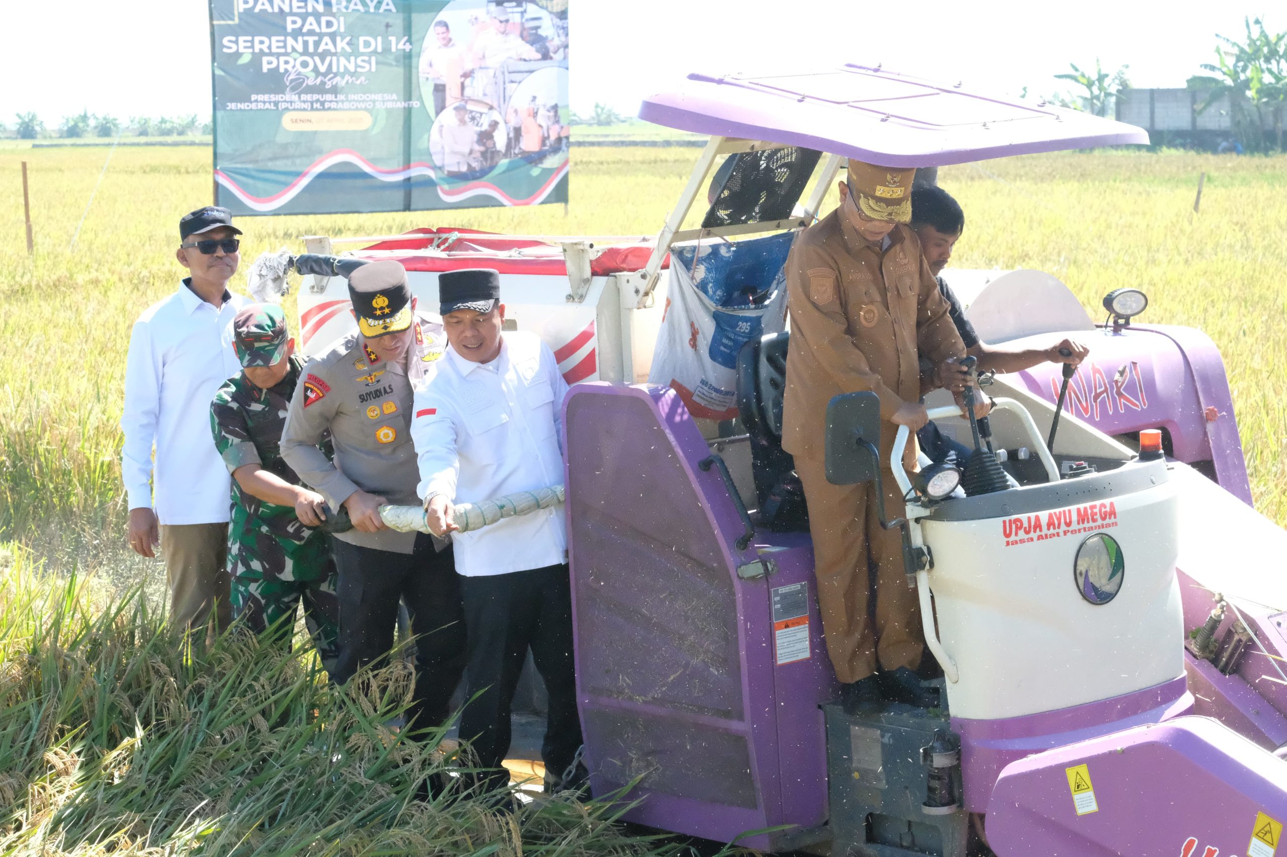 Kapolda Banten Hadiri Panen Padi Serentak 14 Provinsi Bersama Presiden RI Secara Virtual