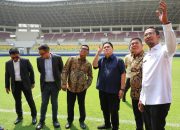 Gubernur Banten Andra Soni dan Ketua Umum PSSI Erick Thohir Tinjau Stadion Internasional Banten