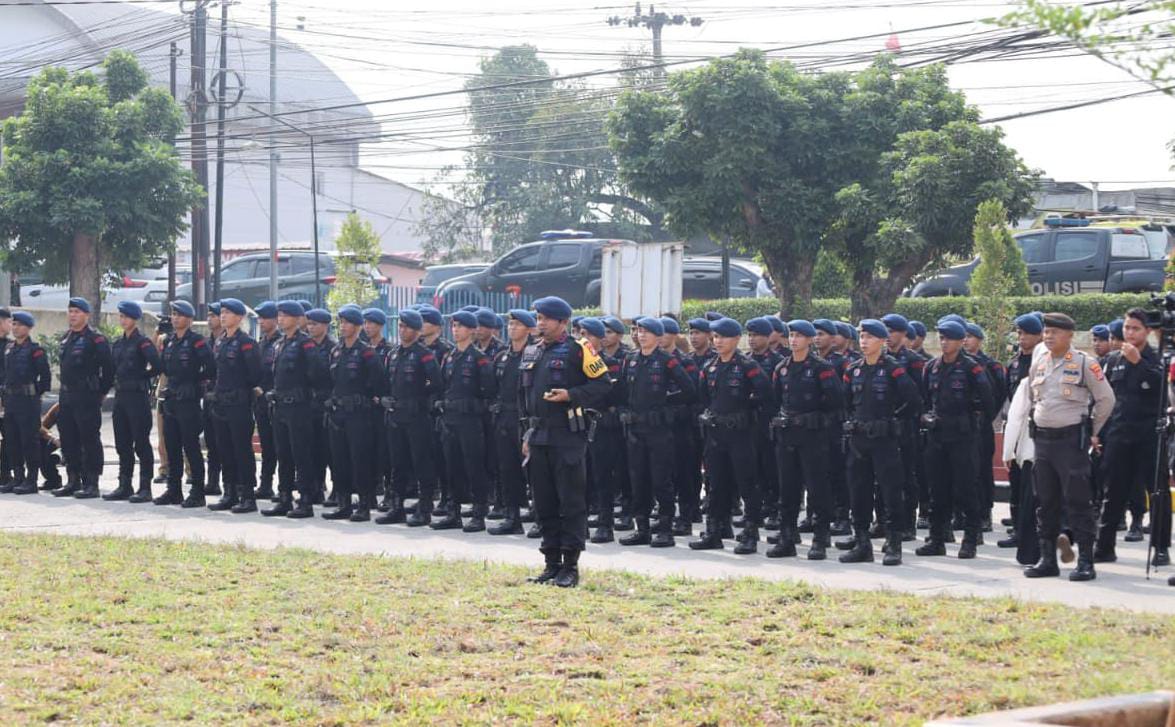 Polda Banten Gelar Apel Kesiapsiagaan Penanganan Radiasi Cesium-137 di Cikande