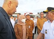 Bupati Serang Ratu Zakiyah Dampingi Gubernur dan Kapolda Sidak Truk ODOL di Bojonegara