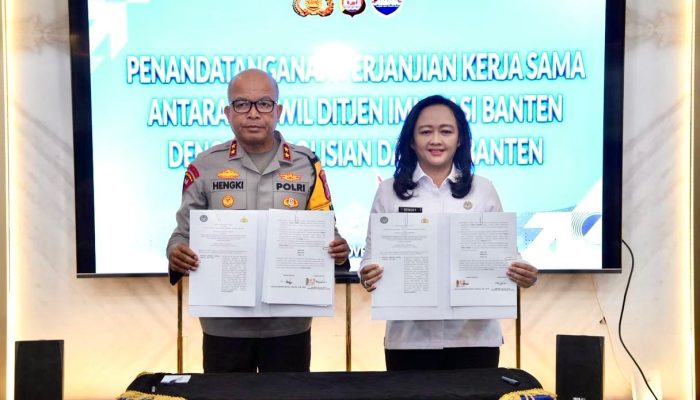 Imigrasi dan Polda Banten Tekan PKS Cegah TPPO dan Penyelundupan Manusia