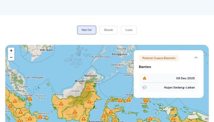Polda Banten Imbau Warga Waspada Cuaca Ekstrem, BMKG Prediksi Hujan Lebat