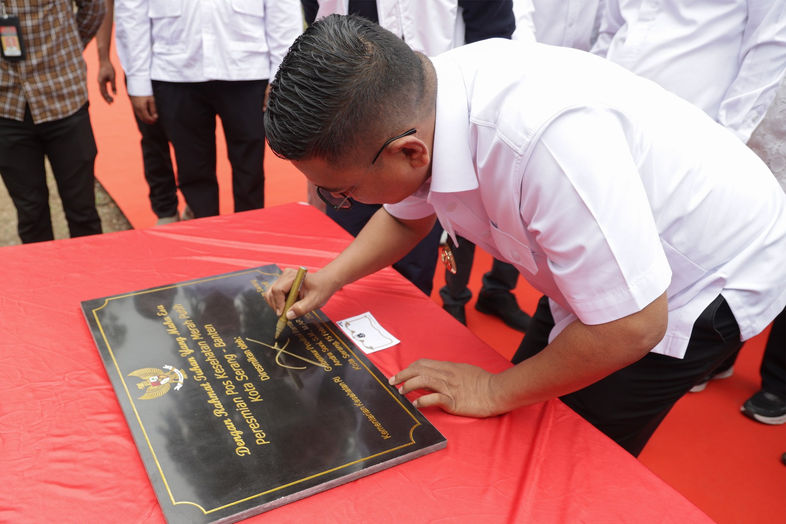 Andra Soni Resmikan Pos Kesehatan Merah Putih di Serang, Layanan Gratis hingga USG