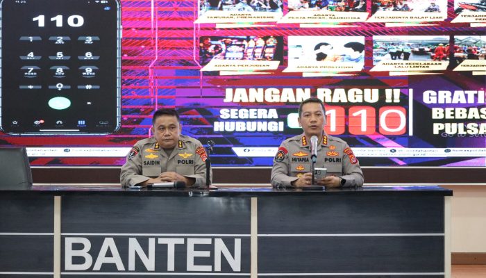 Polda Banten Sosialisasikan Call Center 110 dan Layanan Laporan Polisi Online