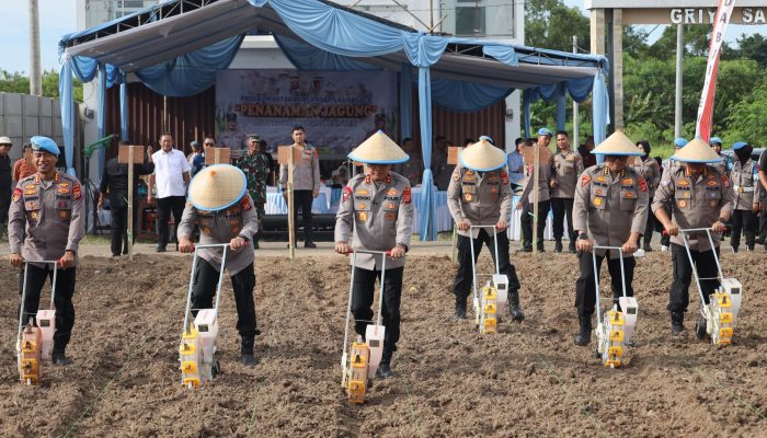 Polda Banten Tanam Jagung, Dukung Program Ketahanan Pangan Nasional