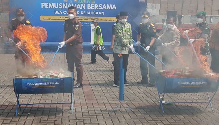 Bea Cukai Banten Musnahkan 26,4 Juta Batang Rokok Ilegal, Nilai Capai Rp3,4 Miliar