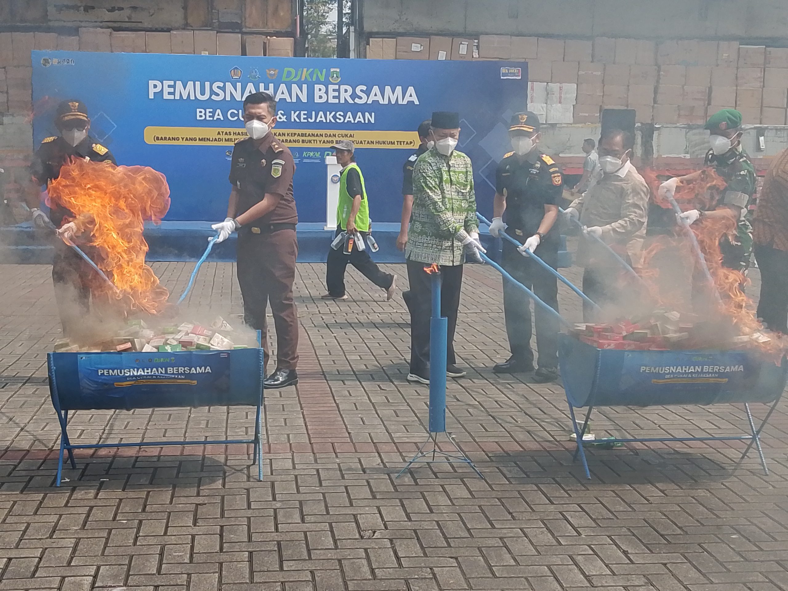 Bea Cukai Banten Musnahkan 26,4 Juta Batang Rokok Ilegal, Nilai Capai Rp3,4 Miliar