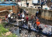 Korve Bersama di Kali Ledug Tangerang, 30 Ton Sampah Diangkut untuk Antisipasi Banjir