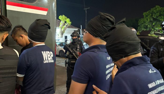 Lapas Serang Pindahkan Warga Binaan High Risk ke Nusakambangan
