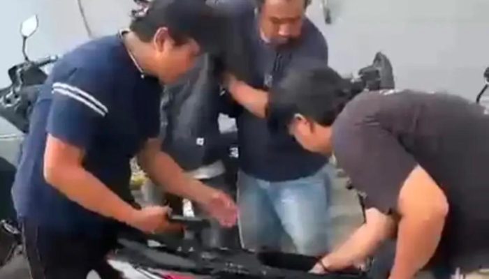 Curanmor Bersenpi Viral di Cikande Dibekuk, Polisi Amankan 4 Motor Curian
