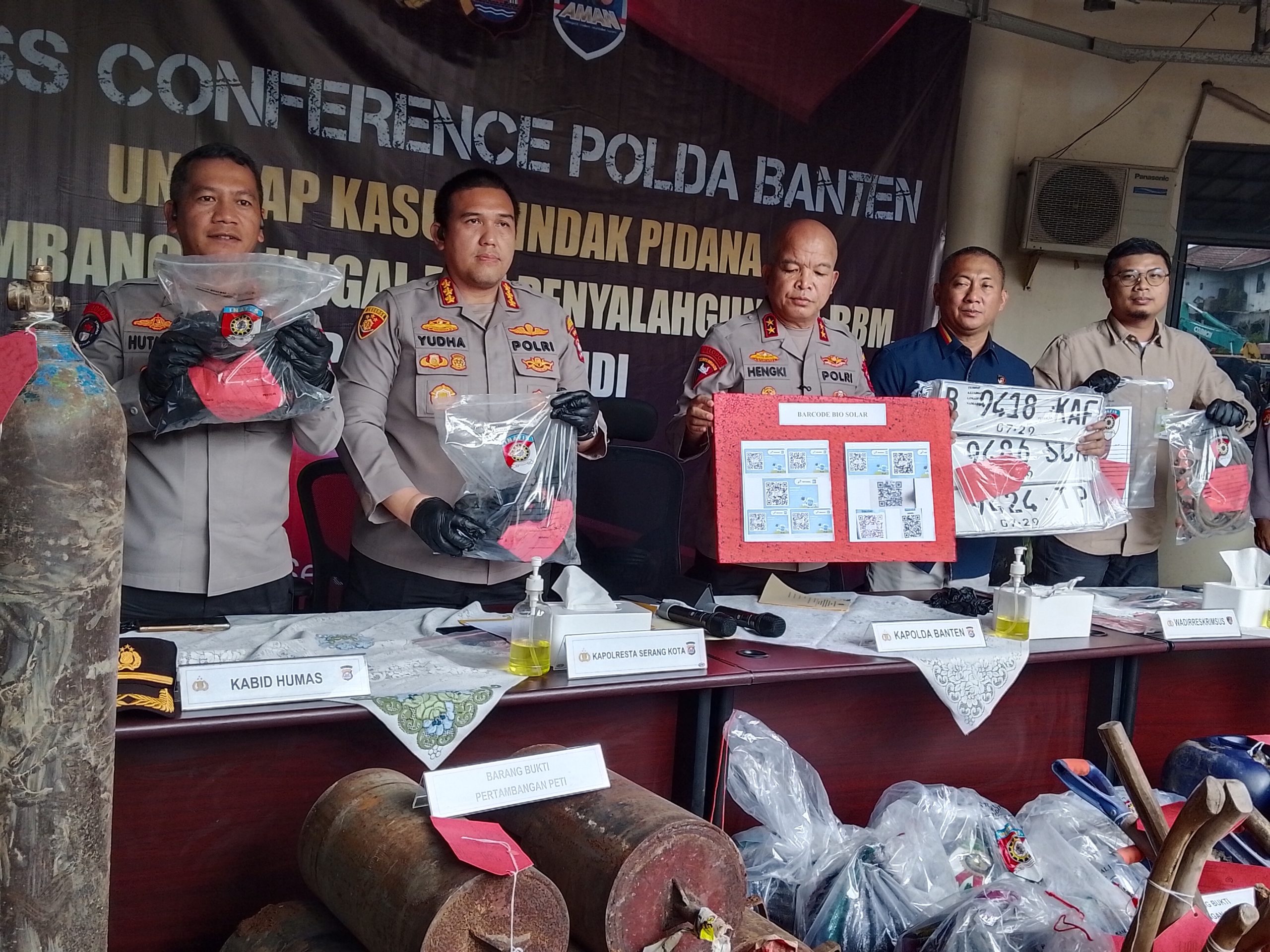 Polda Banten Ungkap 6 Kasus BBM-LPG Subsidi April 2026, 8 Tersangka Ditangkap