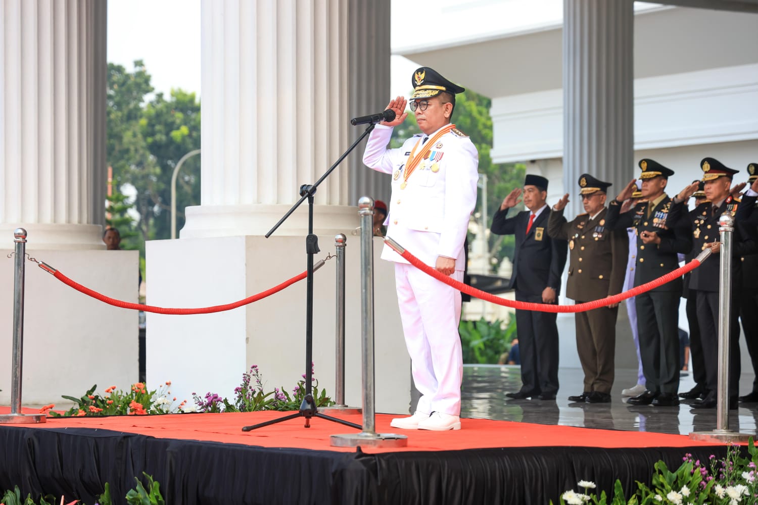 Pimpin Upacara Hari Lahir Pancasila, Andra Soni Titipkan Pesan Keadilan bagi Kepala Daerah