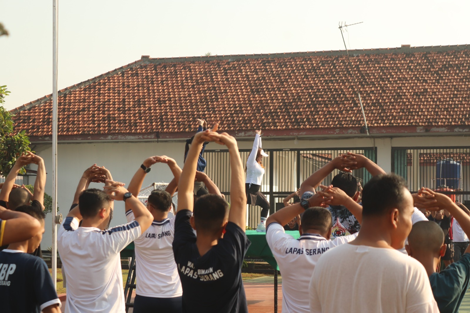 Lapas Kelas IIA Serang Gelar Senam Bersama, Jaga Kebugaran dan Semangat Warga Binaan