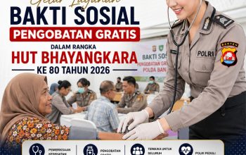 Polda Banten Gelar Pengobatan Gratis untuk Warga Sambut Hari Bhayangkara ke-80