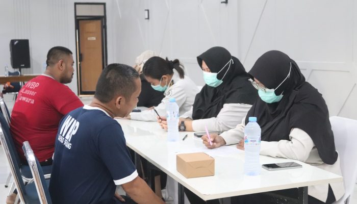 Lapas Kelas IIA Serang Laksanakan Screening HIV bagi 400 Warga Binaan