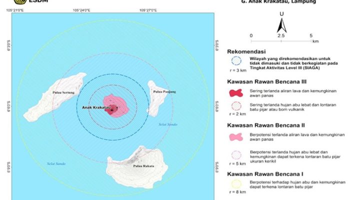 Gunung Anak Krakatau Berstatus Siaga, Warga dan Wisatawan Dilarang Dekat Kawah dalam Radius 3 Km