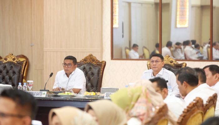 Gelar Rapim, Gubernur Andra Soni Perintahkan OPD Bekerja Lebih Maksimal