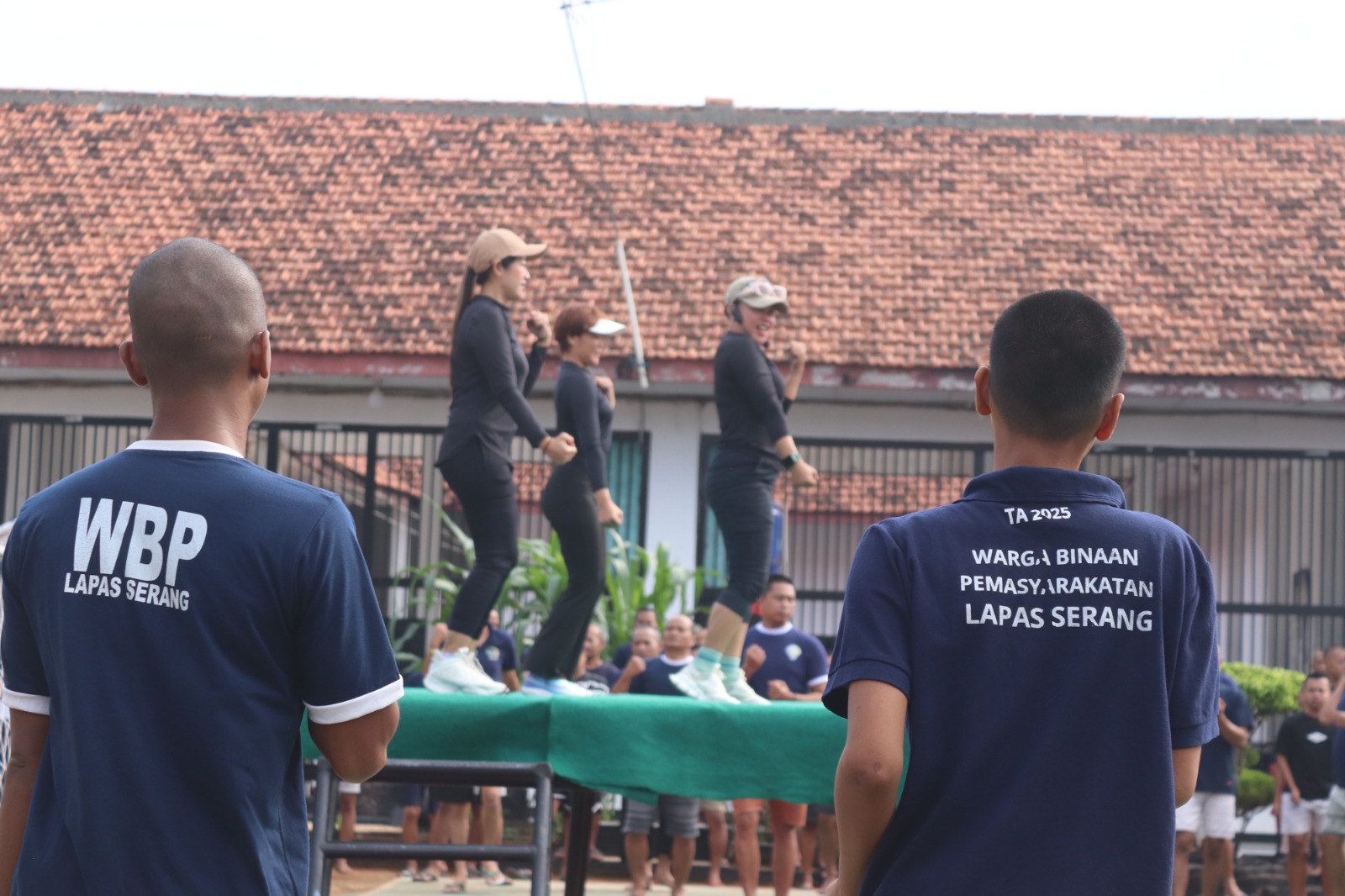 Lapas Serang Gelar Senam Bersama Warga Binaan, Jaga Kebugaran dan Pola Hidup Sehat