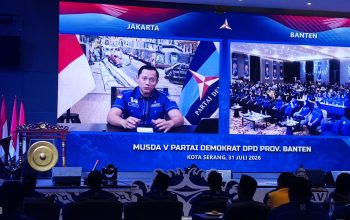 Buka Musda Demokrat Banten, AHY Tekankan 3 Misi: Ekonomi, Keadilan, Demokrasi