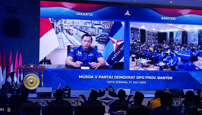 Buka Musda Demokrat Banten AHY Tekankan 3 Misi: Ekonomi, Keadilan, Demokrasi