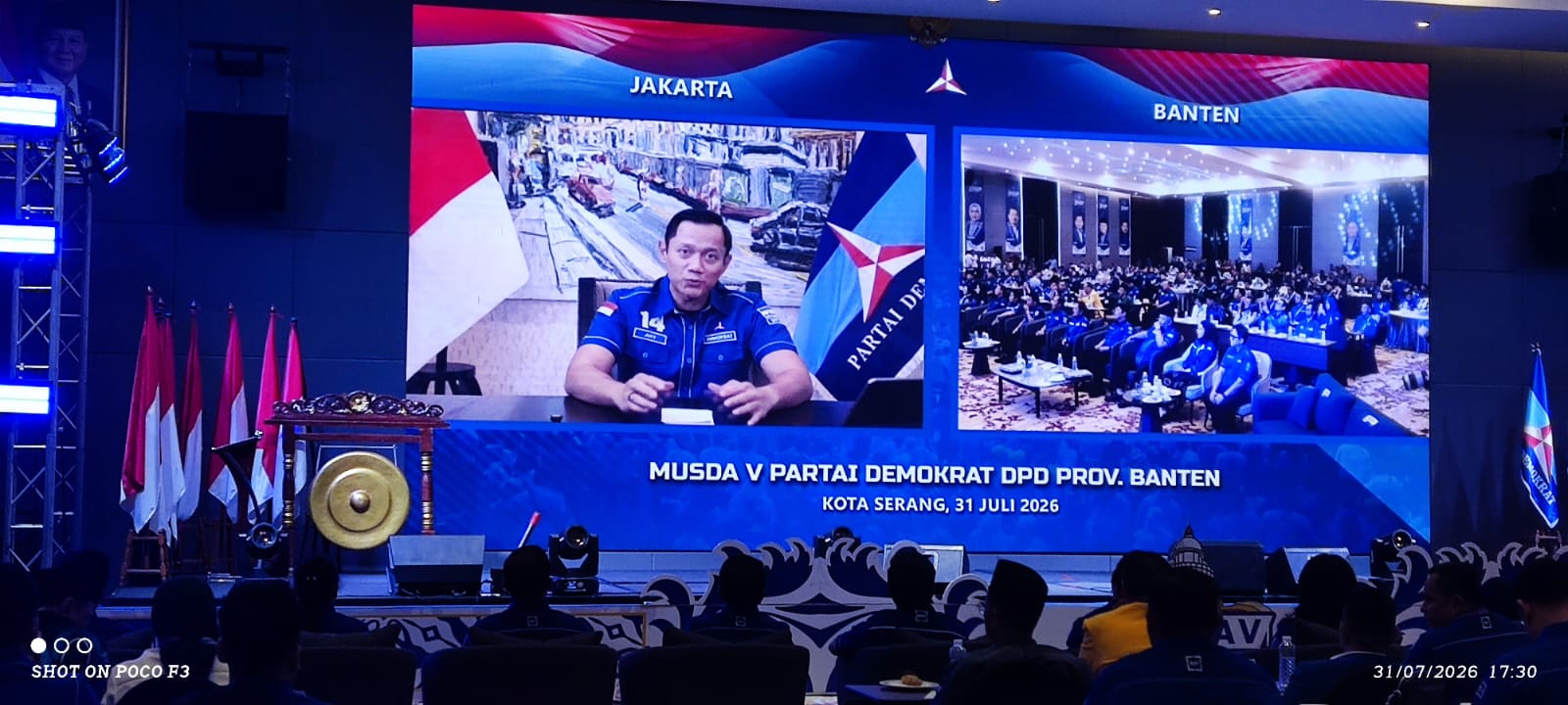 Buka Musda Demokrat Banten AHY Tekankan 3 Misi: Ekonomi, Keadilan, Demokrasi